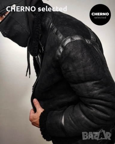 Мъжко бомбър яке от естествена агнешка кожа•кожух LEVI'S MADE & CRAFTED Shearling Bomber – M•L