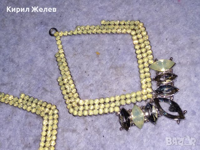 СРЕБРИСТИ РОМБОИДНИ ВИНТИДЖ АРТ ОБЕЦИ / ВИСУЛКИ с КРИСТАЛЧЕТА Подходящи и За МЕДАЛЬОНИ 26409, снимка 3 - Обеци - 41483912