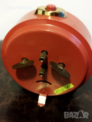 Стар механичен будилник, настолен часовник, снимка 6 - Антикварни и старинни предмети - 52040708