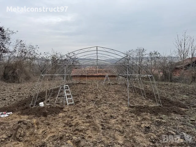 Производство и монтаж на Тунелни оранжерии 6м ширина, снимка 5 - Оранжерии - 49639528