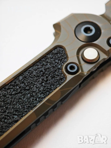 Microtech LUDT Gen III T/E Signature Automatic Knife Badlands Camo Aluminum M390MK by Tony Marfione, снимка 8 - Ножове - 53498719