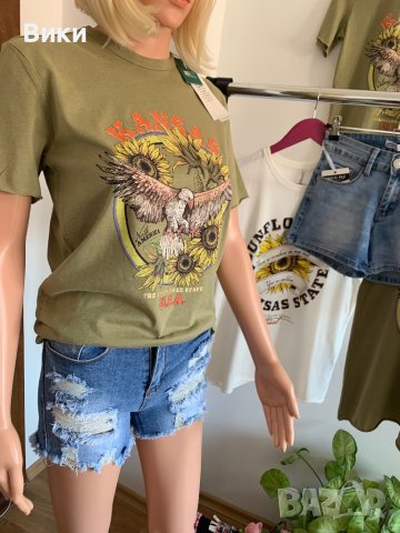 Бяла тениска Only , снимка 6 - Тениски - 41224507