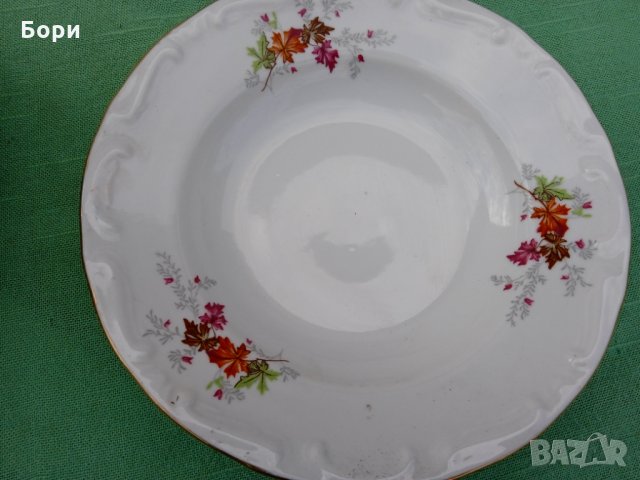 Български порцелан чинии 20 части, снимка 4 - Чинии - 35710967
