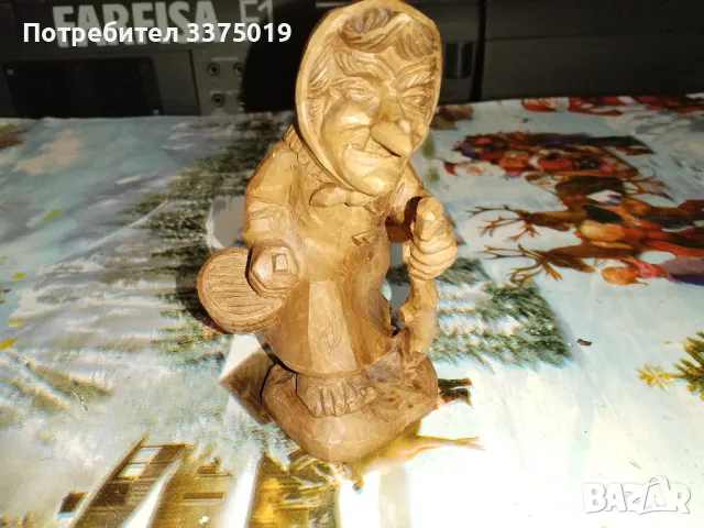 Баба Яга от дърво, снимка 3 - Декорация за дома - 48261461