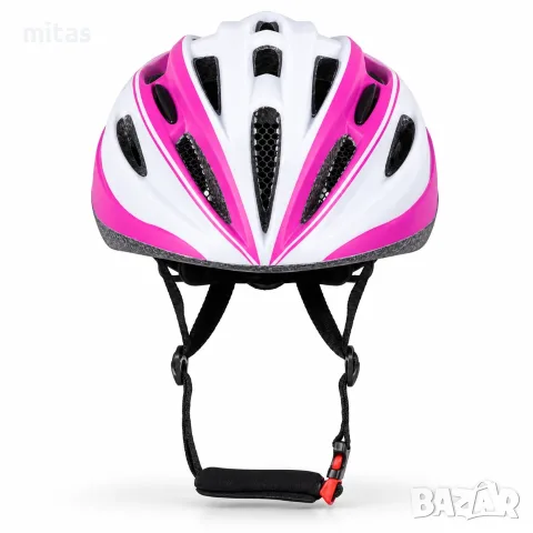 Велосипедна каска FORCE TERY, In-Mold, L/XL 58–63 см, Бяло-розова, CE Сертификат, снимка 6 - Аксесоари за велосипеди - 56185830