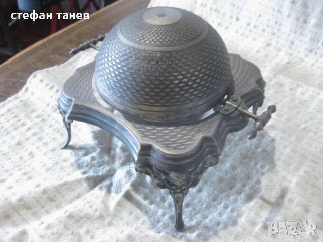 аристократичен сребърен съд за поднасяне на черен хайвер, снимка 6 - Антикварни и старинни предмети - 48931166