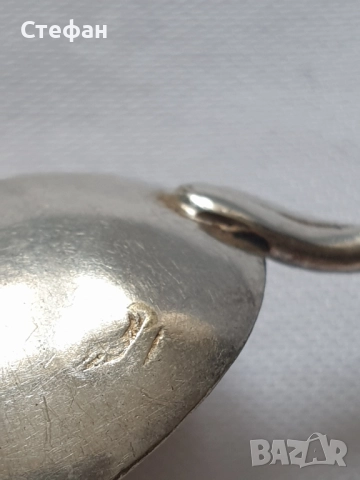 Сребърна лъжичка, снимка 5 - Антикварни и старинни предмети - 51501813