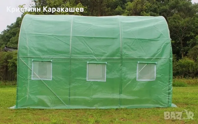 ТУНЕЛНА ОРАНЖЕРИЯ С РАЗМЕРИ 3х2х2 МЕТРА И 6 ПРОЗОРЕЦА (6 m2), снимка 6 - Оранжерии - 49737822