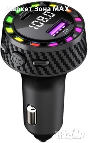 FM Трансмитер USB зарядно за кола с двоен порт,бързо зареждане,12-24V, снимка 9 - Аксесоари и консумативи - 52877576