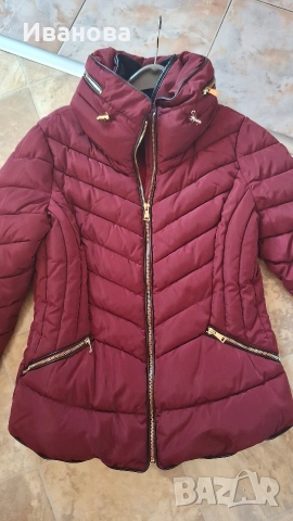 Дамско яке в цвят бордо 