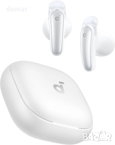 Безжични Bluetooth слушалки Soundcore Liberty Buds от Anker, бели