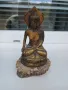Стара бронзова статуетка върху кост, снимка 5