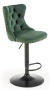 Елегантни бар столове H-117 (Тъмнозелено кадифе) – Сглобени!, снимка 1