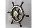 400 Корабен рул,щурвал от мостика на търговски. кораб. , снимка 2