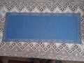 Каре,синьо ленено за холна маса., снимка 1 - Покривки за маси - 41619011