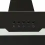 vidaXL Стенен абсорбатор, 60 см, стомана и закалено стъкло, черен, снимка 7