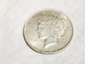 Много рядък голям сребърен долар на мира,  Peace dollar 1923г- Philadelphia Mint, снимка 3