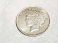Много рядък голям сребърен долар на мира,  Peace dollar 1923г- Philadelphia Mint сребро, снимка 3