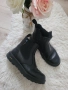 Черни боти ЕСТЕСТВЕНА кожа , снимка 1