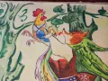 Стара голяма картина , акварел - детска приказка, снимка 2