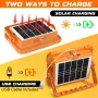 MUEZDUR 100W преносима работна светлина, 466 LED 10000 LM, 5 режима, USB и соларно захранване, снимка 4