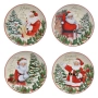 Коледен комплект Merkado Trade, 4бр.,Чинии за сервиране, Дядо Коледа, снимка 1