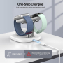 SwanScout 3 в 1 станция за безжично зареждане за два часовника iWatch/Galaxy Watch, снимка 4