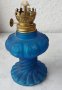 Стара синя газена лампа, красива, снимка 1 - Други - 42256598