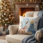 Коледни декоративни калъфки за възглавници – 7 уникални празнични дизайна,45×45см - 6 бр. в комплект, снимка 6