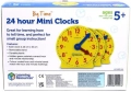 Нов Образователен комплект 6 броя часовници за учене на часа деца игра, снимка 2