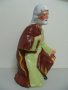 № 5939 стара керамична фигура   - размери - височина 23 см , основа 10,5 / 9,5 см , снимка 2