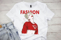Дамска тениска Motif с цветна щампа  Fashion Girl / Мода / жена , снимка 1 - Тениски - 44812175