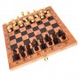 Комплект шах и табла в дървена кутия, снимка 1 - Шах и табла - 39373654