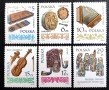 Полша, 1984 г. - лот марки на тема музика, цветя, спорт, олимпиада, ордени, животни, архитектура., снимка 1