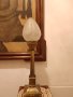 Арт Деко нощна ,настолна лампа бронз оргиналнално стъкло, снимка 12