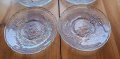 Стъклени чинийки 4 бр, снимка 1 - Чинии - 44403326