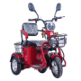 Двуместна електрическа триколка със седалки и два багажника 48V 23A 600W, снимка 1 - Мотоциклети и мототехника - 44841050