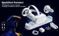 Smatree зареждане на док, съвместим за Oculus Quest 2/Meta Quest 2, VR контролер и зареждане на слуш, снимка 5