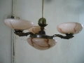 Ретро Полилей с Мраморни Плафони , снимка 1