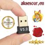 Безжичен USB адаптер Мини Bluetooth 5.0 приемник Безжичен аудио предавател за компютър лаптоп таблет, снимка 12