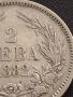 Сребърна монета 2 лева 1882г. КНЯЖЕСТВО БЪЛГАРИЯ СТАРА РЯДКА ЗА КОЛЕКЦИОНЕРИ 38526, снимка 3
