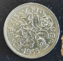  Монети Великобритания - 2 бр. › Кралица Елизабет II (1955-1958) , снимка 3