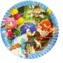 Соник Sonic 8 бр големи парти чинии чинийки рожден ден, снимка 1 - Чинии - 40550390