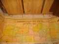 1960г-196х69см-"Административна Карта на България"-Географска-Книжна-Голяма-, снимка 7