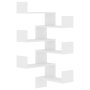 vidaXL Стенни ъглови рафтове, 2 бр, бели, 40x40x50 см, ПДЧ(SKU:807224, снимка 1 - Други - 44443873