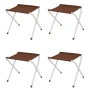 Комплект сгъваема къмпинг маса с 4 стола, Регулируема височина, Дизайн "куфар", снимка 9