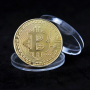 Bitcoin позлатена монета, снимка 2