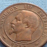Рядка монета 10 сантима 1853г. Франция Наполеон трети за КОЛЕКЦИЯ 30208, снимка 6 - Нумизматика и бонистика - 42683185