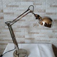 Никелирана настолна лампа за бюро, снимка 8 - Антикварни и старинни предмети - 34443241