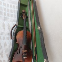 Стара немска цигулка, 1843 година, снимка 1 - Антикварни и старинни предмети - 42384892